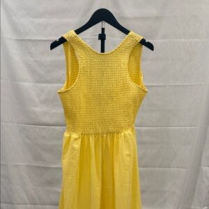 ASOS Yellow Textured Maxi Dress